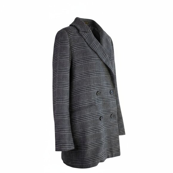 Treasure & Bond Gray Oversized Double-Breasted Blazer – Size S - Picture 5 of 6